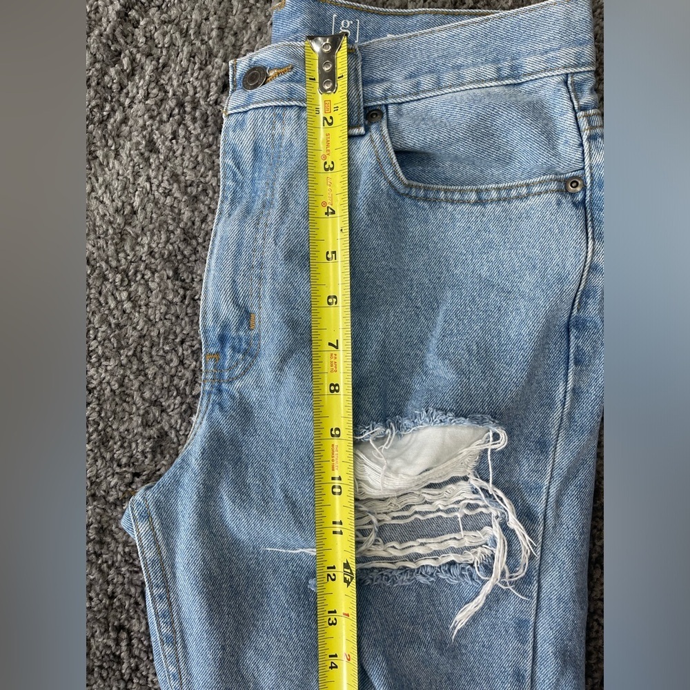 George jeans light blue very distressed denim jeans size 30x 30 - Picture 11 of 14